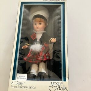Vogue Scottish Girl Doll with Red and Black Outfit